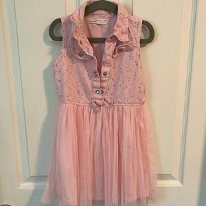 Pink county dress for girls